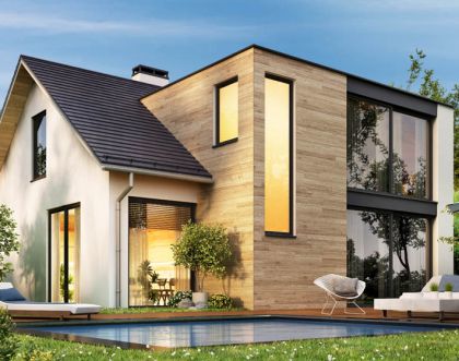 3 praktyczne pomysły na elementy drewniane w elewacji domu