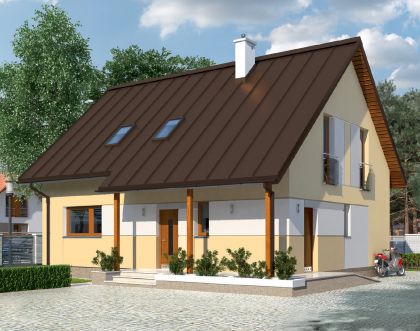 Jak dobierać kolory elewacji domu do brązowego dachu?