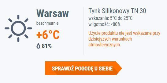 Widget pogodowy Foveotech