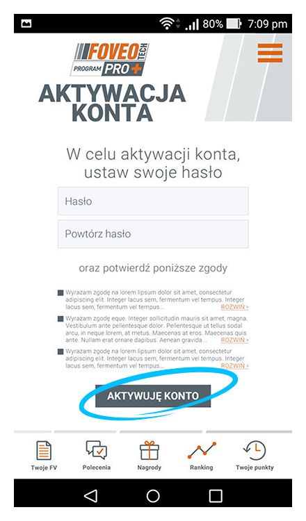 Aktywacja konta